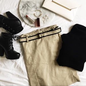 Ann Taylor LOFT • Belted Utility Skirt